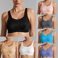 Wingslove Women's Sports Bra High Impact Support Wirefree Plus Size Yoga Gym Top