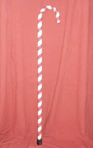 Palo combinado color blanco rojo como Candy Walking Perfect Navidad Santa Bastón Foto 2 de 4