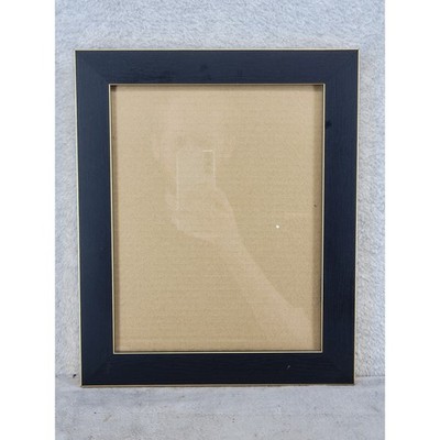 Black and Gold Wood Picture Photo Frame 10x12 Tabletop Wall Mount Modern Decor