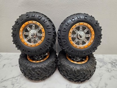 Vintage Pro-Line Commando 40 Series Tires & Weld Wheels 23mm Hex Set of 4
