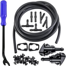 Dodge Ram Windshield Washer Nozzles Kit with Hose 2 Sprayers