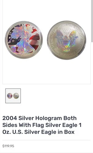 United States American Eagle Silver Dollar 2000 Bullion One Ounce.999 Silver