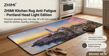 Portland Lighthouse Kitchen Anti-Fatigue Mat Coastal Sunset Floor Runner 39x20