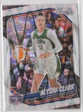 2025 Panini Prizm WNBA Alysha Clark #129 WHITE SEISMIC PRIZM