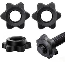 Heavy Duty Barbell Bar Clips for Sturdy Weight Plate Lifting Pack of 4