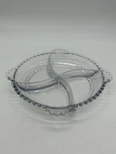Imperial Glass Candlewick Divided 4-Part Relish/Candy Dish - 400/55