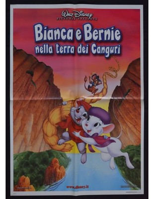 manifesto BIANCA E BERNIE NELLA TERRA DEI CANGURI walt disney topolino S02