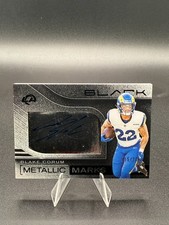 2025 Panini Black - Blake Corum - Metallic Marks - (AU) - /299