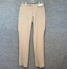 NEW Uniqlo Chino Pants Mens 31x34 Khaki Brown Kando Ultra Light Slim Fit Casual