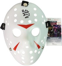 Ted White signed Hockey Mask Jason Voorhees Friday the 13th Part 4 JSA