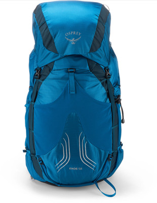 Osprey Exos 58 Pack Mens Ultralight Hiking Pack with Ventilated Backpanel