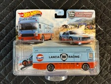 2021 HOT WHEELS Gulf Racing Team Transport Lancia 037 Euro Hauler NIB VHTF!