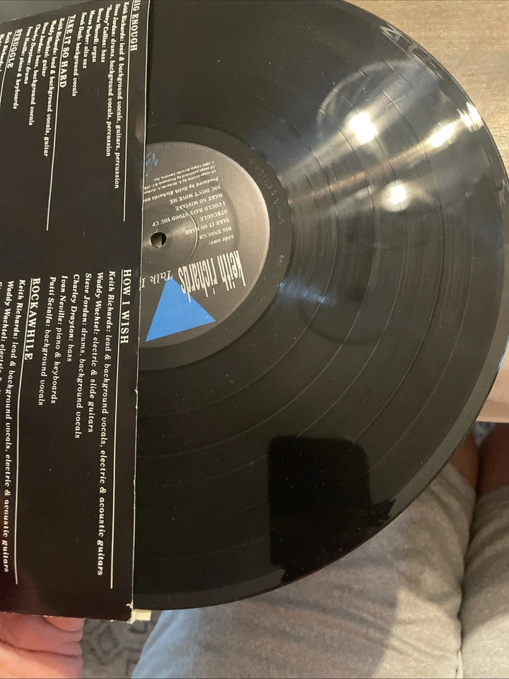 Keith Richards Talk Is Cheap Vinyl 1988 Virgin US Press 90973-4 NM Rock Music - Image 4 of 4