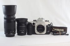 Canon EOS 55 35mm Film Camera  EF 28-80mm f3.5-5.6 75-300mm F4-5.6 Lens