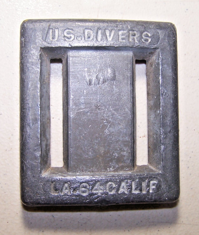 2.Lbs US , U.S.Divers L.A.84 CALIF Lead Weight
