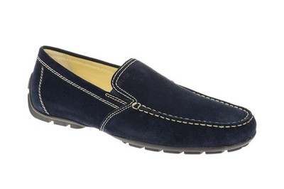 Geox Schuhe MONER blau Herrenschuhe elegante Slipper U1144V 00022 C4000 NEU