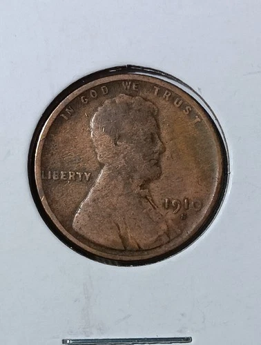 1910 S Better Date Lincoln Cent Penny Fine Nice Coin! M26x8