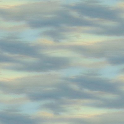 Elizabeth Studio Landscape Medley Morning Sky Clouds Cotton Fabric by the Yard