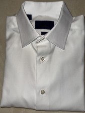 DAVID DONAHUE MENS COTTON MICRO DOBBY TRIM-FIT DRESS SHIRT 16/29 155