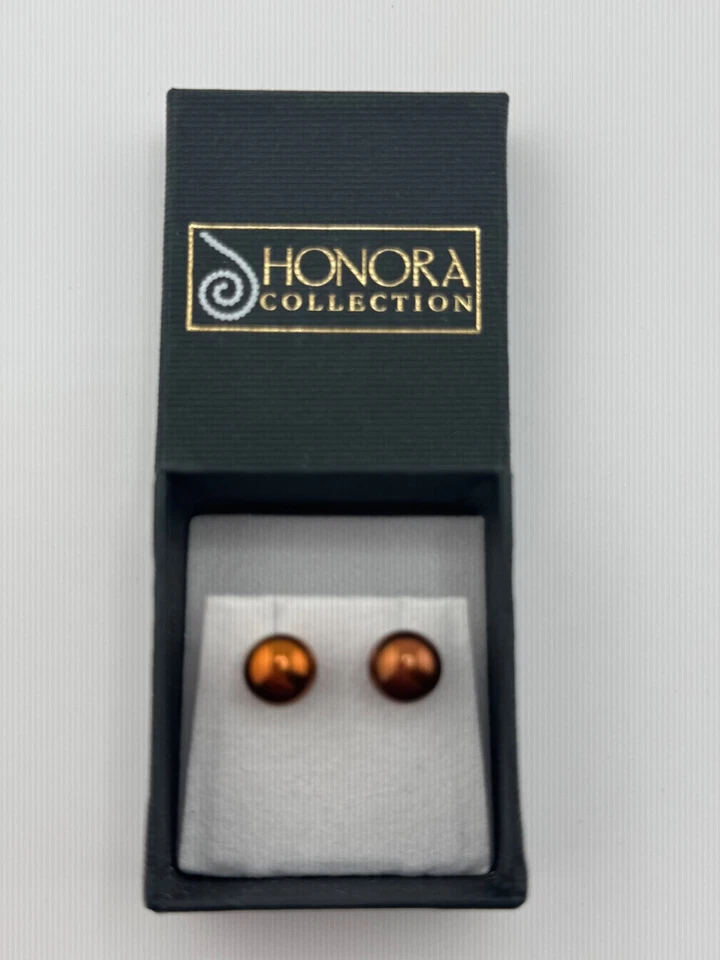 Honora Cultured Pearl Pierced Stainless Stud Earrings in Box - Image 3 of 4