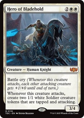 1x Hero of Bladehold - Commander: Tarkir: Dragonstorm - NM  -  MTG