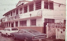 Vintage Photo Bellevue Hotel Antique Automobiles Street Side 1960’s
