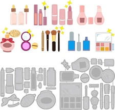 Cosmetics Women Cutting Dies Card Making Die Stencil Carbon Steel Die Cuts Card