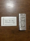 Heraeus 10 Troy Oz Silver Bar w/COA 999+ Fine Silver!
