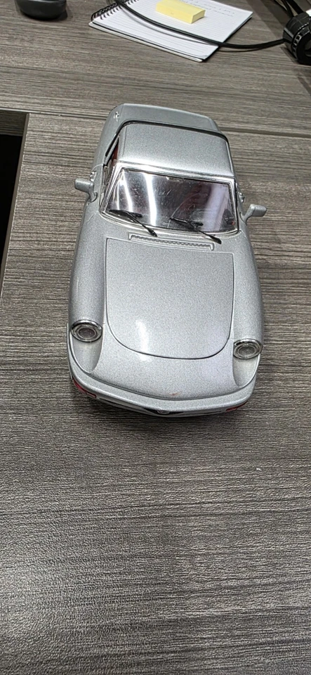 WOW EXTREMELY RARE Alfa Romeo Spider S4 Duetto HT 1988 Silver 1:18 Jouef-Eagle's - Image 3 of 3