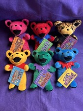 Lot Of 6 Grateful Dead Beanie Bear Collectible   1997 Edition 1   NEW