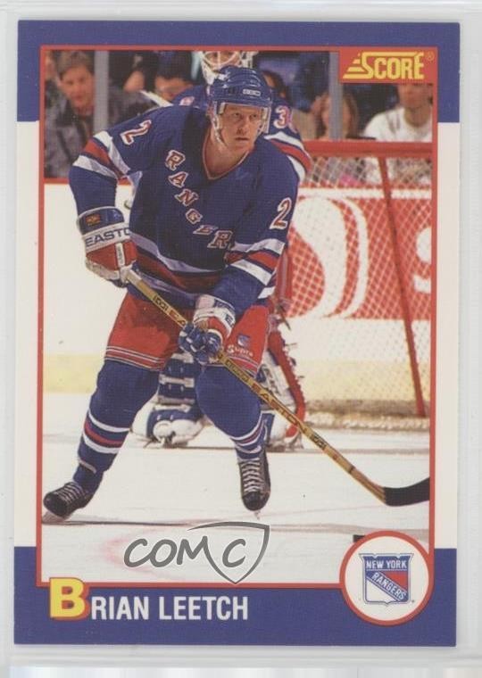 1991-92 Score Kellogg's Brian Leetch #8 HOF 0h6x