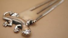 Quirky Solid Silver 925 Bookmark With A Gecko / Lizard Topper - Reptile