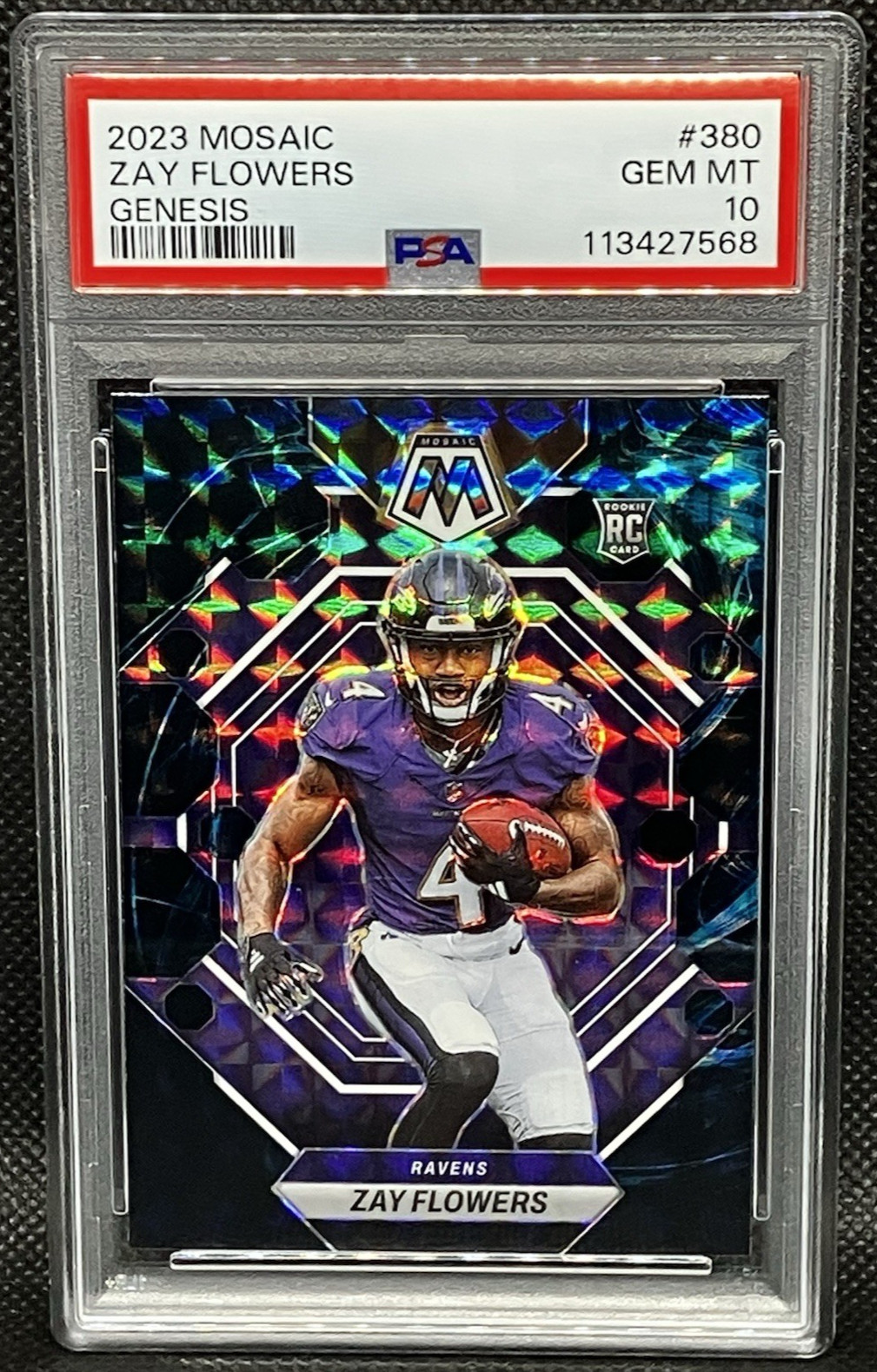 Zay Flowers Panini Mosaic #380 Genesis