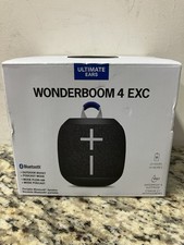 Ultimate Ears Wonderboom 4 EXC Bluetooth Portable Speaker Black IP67 NEW SEALED 