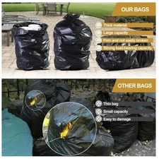 Plastics Black Trash Garbage Bag 55 Gallon 3 Mil  (50 Bag)