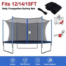 12-15ft Trampoline Safety Enclosure Net Replacement For 4/6/8Poles Trampoline US