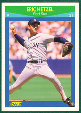 Eric Hetzel - 1990 Score #23 - Boston Red Sox Rising Star Baseball Card