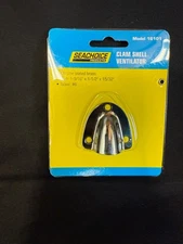 Small Chrome Plated Brass Clam Shell Ventilator