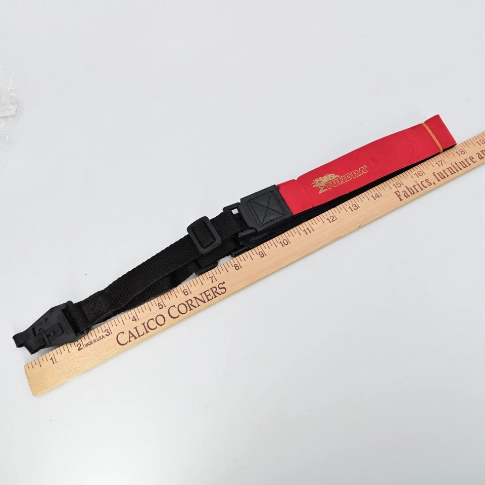 Tundra Red Padded Camera Neck Strap Adjustable Polyester Shoulder Vintage Style - Image 2 of 4