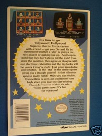 HOLLYWOOD SQUARES NES 8 Bit Nintendo Vidpro Card