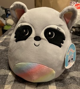 NWT 2020 Squishmallows Max The Raccoon 8â inch Canada Racoon Rainbow Accents | eBay