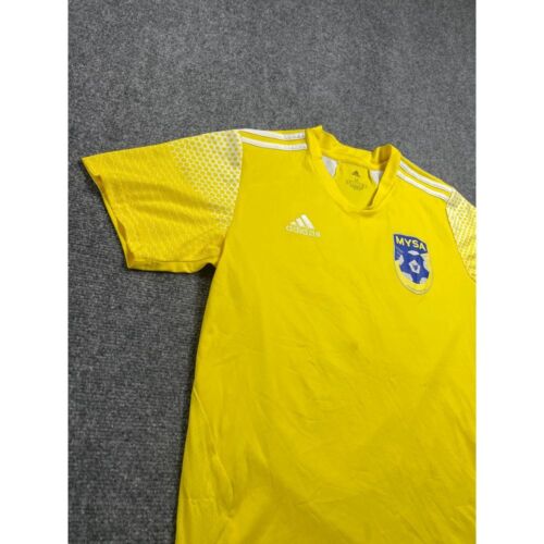 Adidas Aeroready MYSA Soccer Men's T-Shirt Short Sleeve Yellow Size Medium - 第 2/17 張圖片