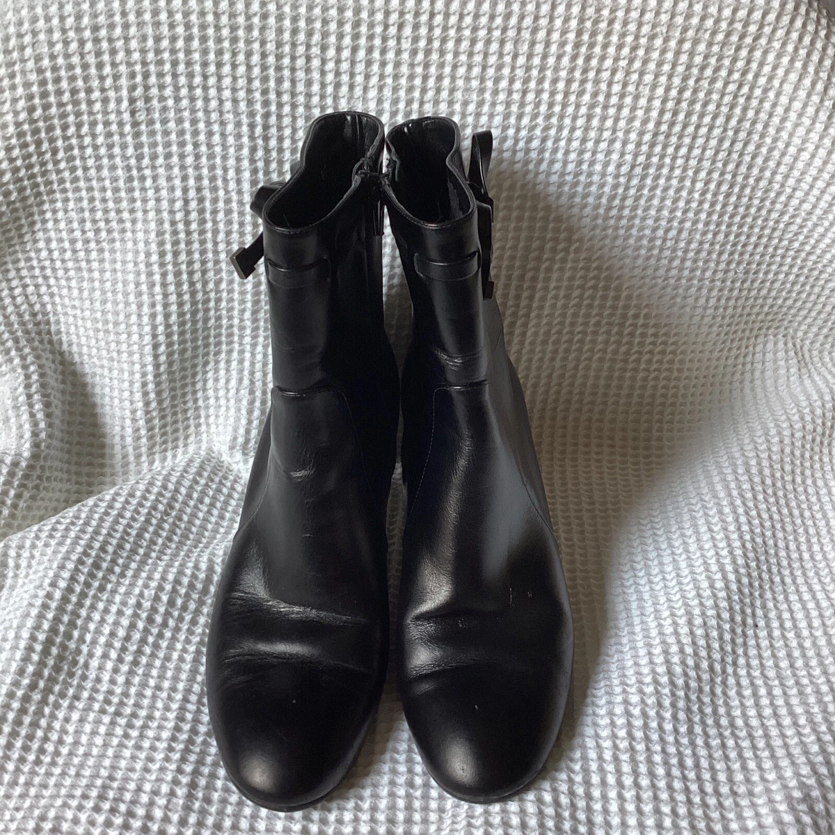 Amalafi By Rangoon Black Above Ankle Boots With Bow Size 8.5 M