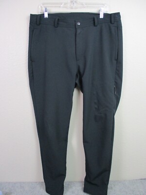 Mack Weldon Radius Flex Jogger Large Black Zip Pockets Belt Loops Performance