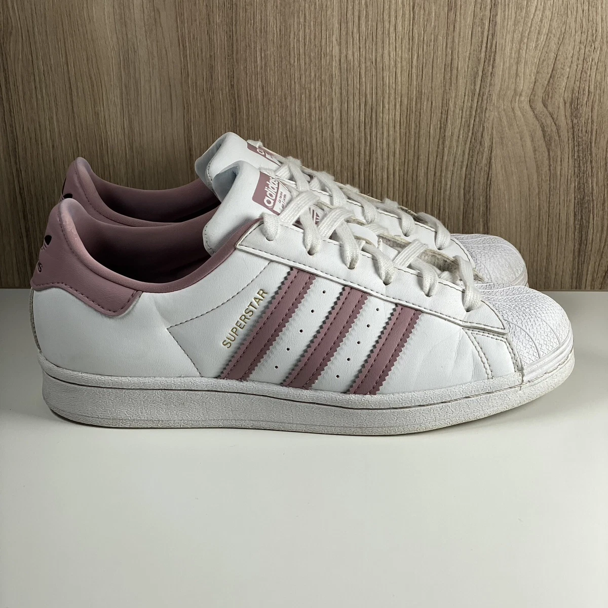 Adidas Originals Superstar White Pink Casual Shoes GY5987 Women's Size 6.5 eBay