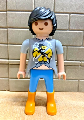Playmobil character woman farmer boots overalls 07 for custom rare vintage