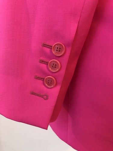 MSGM Virgin Wool Neon Pink Formal Ladies Suit 2 Piece / Uk8 It 40 / BNWT Events - Picture 9 of 12
