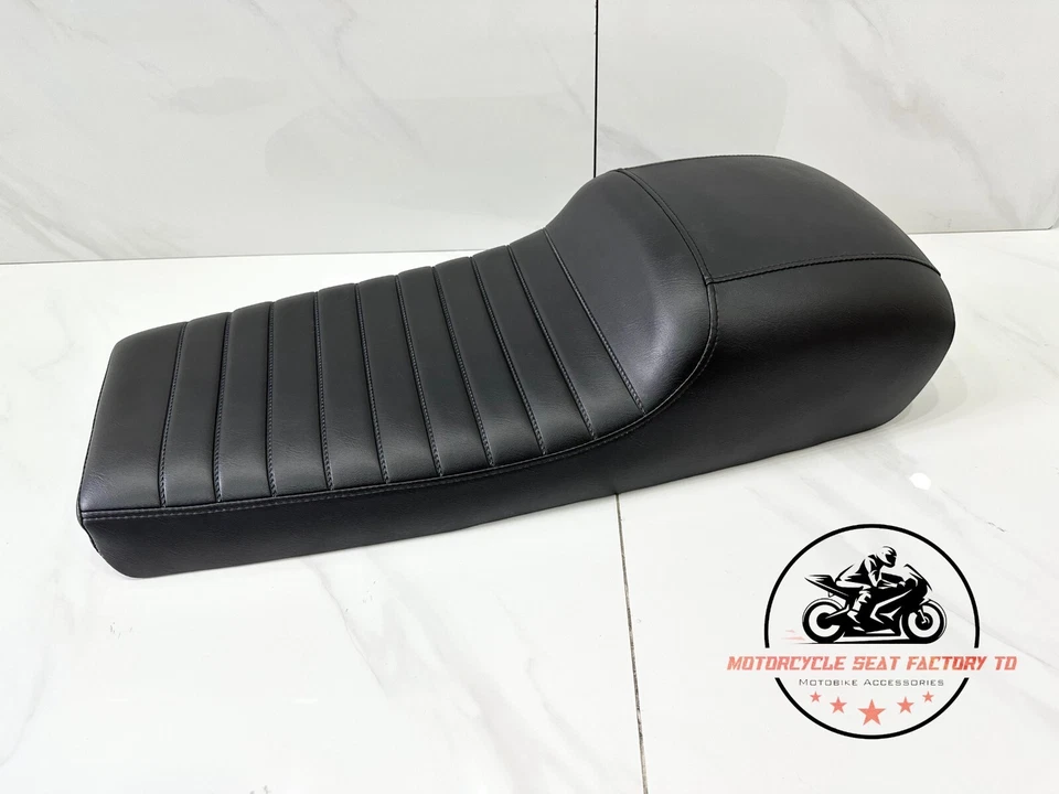 Asiento de motocicleta Suzuki GS750 B C E 1977-1979 estilo clásico negro nuevo metal panorámico. Foto 4 de 4