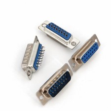 5Pairs D-SUB DB15 2 Rows 15 Pins Male and Female Plugs Wire Solder Connectors