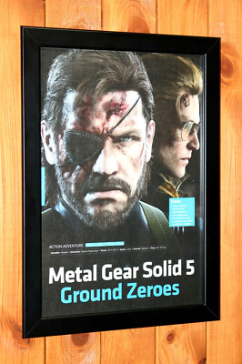 Metal Gear Solid V Ground Zeroes Promo Rare Small Poster / Ad Page